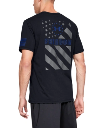 Shop Under Armour Men's Freedom Express T-shirt In Black