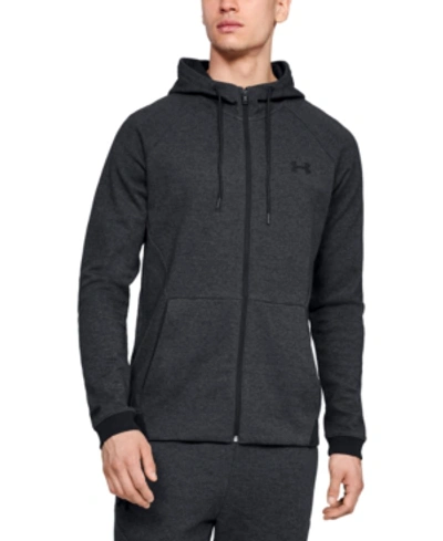 Shop Under Armour Men's Unstoppable Double Knit Full Zip In Black