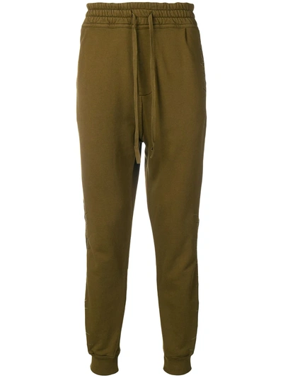Shop Haider Ackermann Embroidered Track Pants - Green