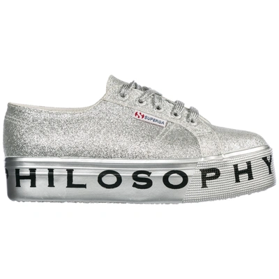 Shop Philosophy Di Lorenzo Serafini Women's Shoes Trainers Sneakers  Superga In Silver