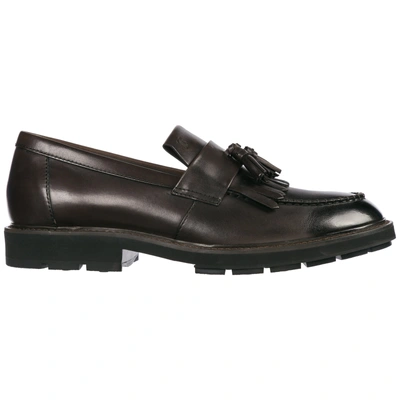 Shop Tod's Men's Leather Loafers Moccasins In Black