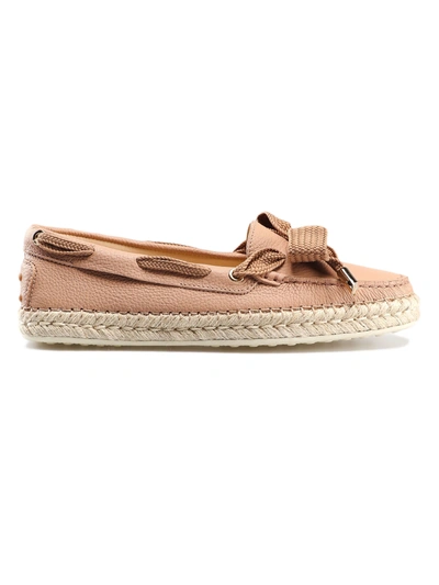 Shop Tod's Espadrillas Loafers In Rosa Giacinto