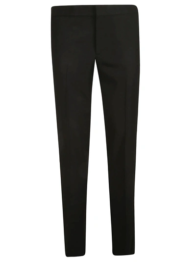 Shop Saint Laurent Yves  Tuxedo Trousers In Black