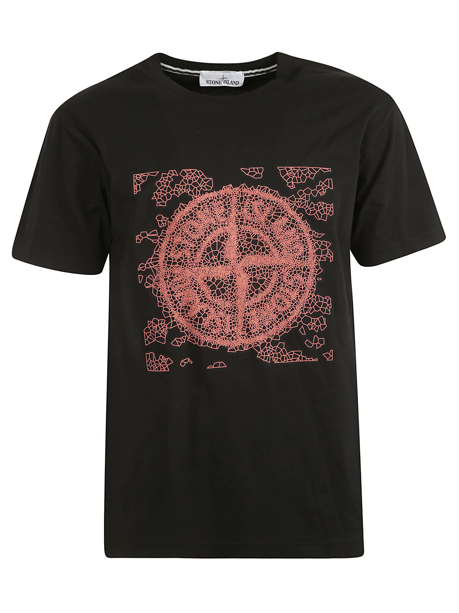 Stone Island Printed T-shirt In Black | ModeSens