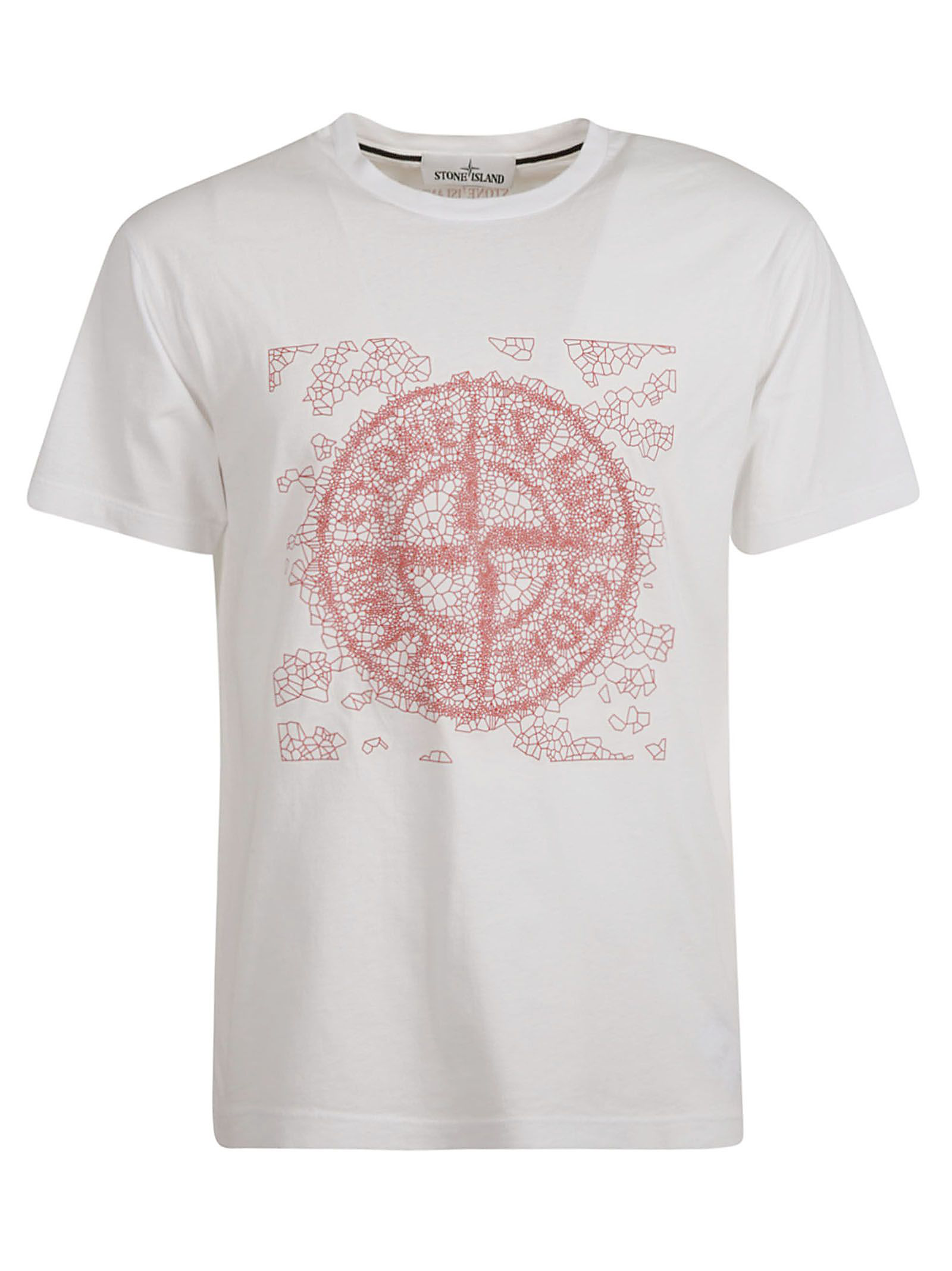 Stone Island Printed T-shirt In White | ModeSens