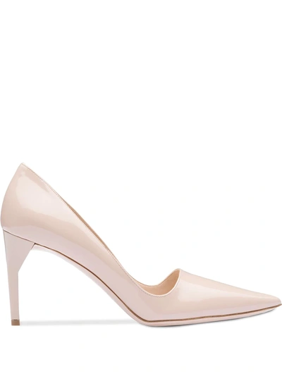 Shop Miu Miu Pumps Mit Spitzer Kappe In Nude