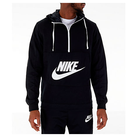 nike men's half zip hoodie