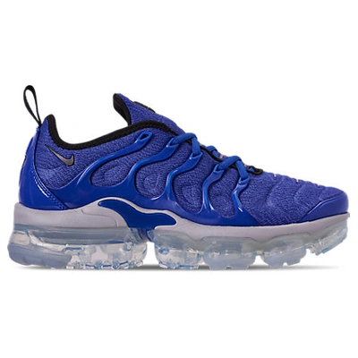 Shop Nike Men's Air Vapormax Plus Running Shoes In Blue