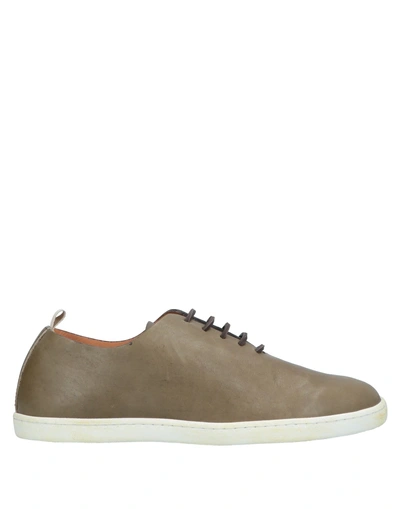 Shop Pantofola D'oro Lace-up Shoes In Military Green