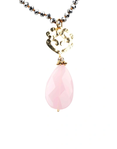 Shop Almala Necklace In Pink