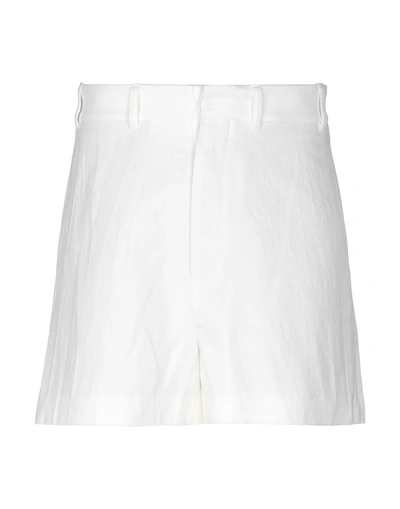 Shop Ann Demeulemeester Shorts & Bermuda In White