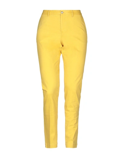 Shop Pt0w Casual Pants In Yellow