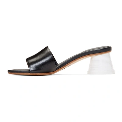 Shop Mm6 Maison Margiela Black Expresso Cup Heel Sandals In T8013 Black