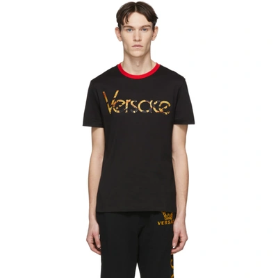 Shop Versace Black Vintage Logo T-shirt