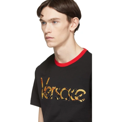 Shop Versace Black Vintage Logo T-shirt