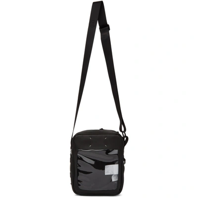 Shop Maison Margiela Black Decortique Crossbody Bag In H5294blktra