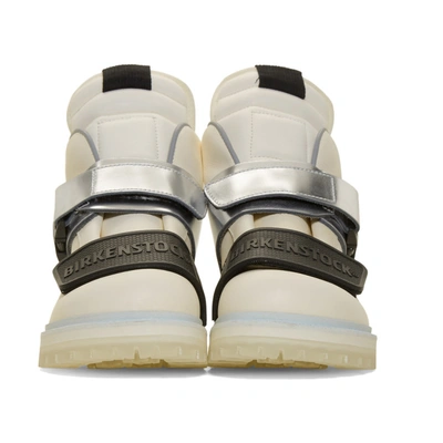 Shop Rick Owens White Birkenstock Edition Hancock Rotterhiker Sneakers In 1180r Milk