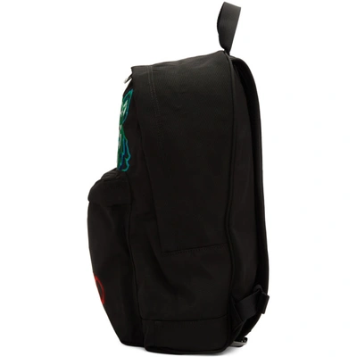 Shop Kenzo Black Mini Tiger Backpack In 99b Black