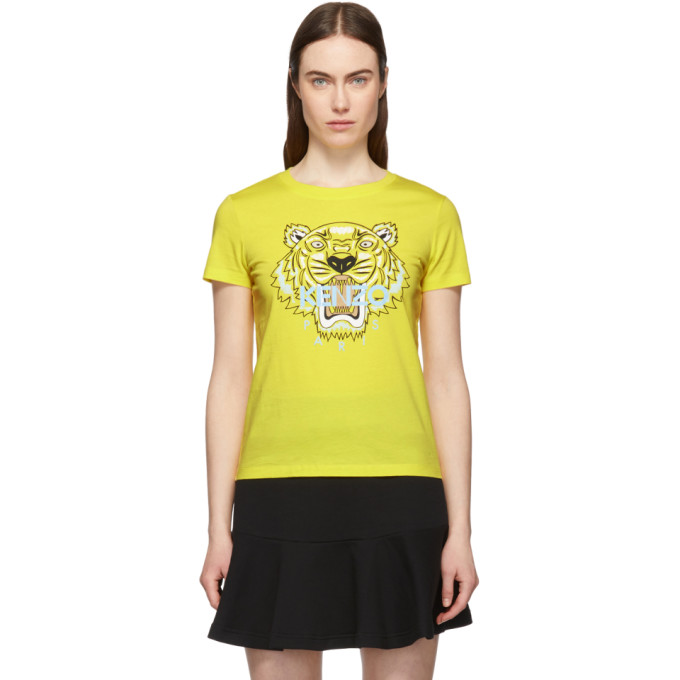 kenzo yellow t shirt