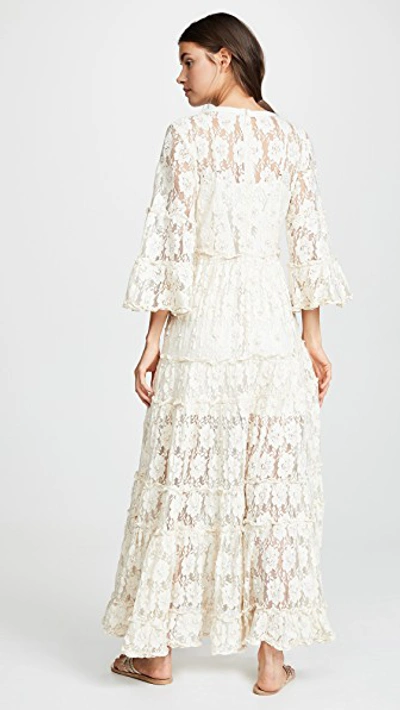 Shop Alexis Alvin Dress In Beaded Ivory Lace