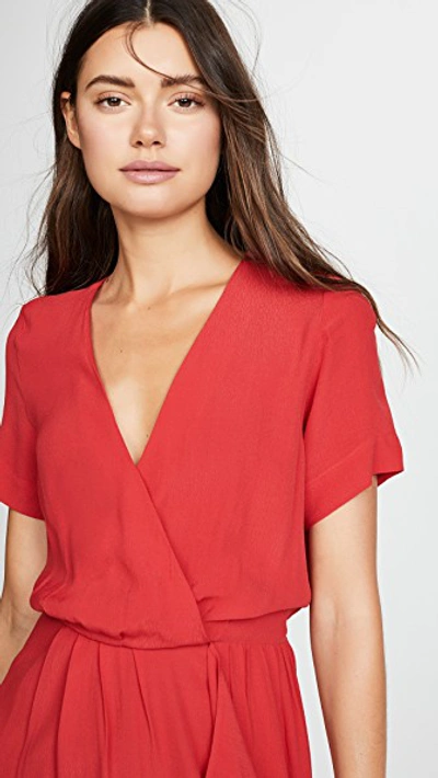 Shop Yumi Kim Mimosa Dress In Scarlet