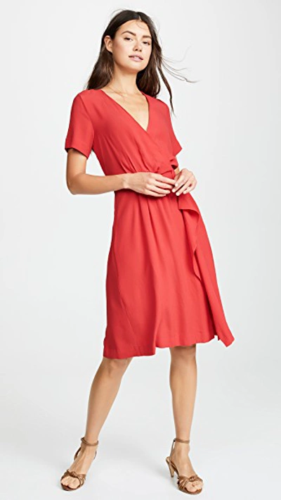Shop Yumi Kim Mimosa Dress In Scarlet
