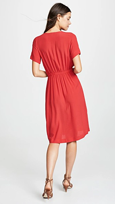 Shop Yumi Kim Mimosa Dress In Scarlet