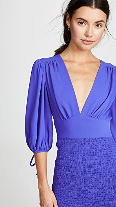 Shop Amanda Uprichard Gala Mini Dress In Nu Blue