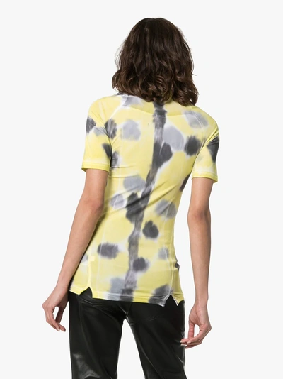 Shop Alyx 1017  9sm X Nike Logo-print Tie-dye Training T-shirt In Yellow