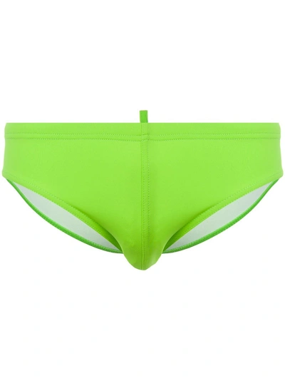 Shop Dsquared2 Stretch Swimming Trunks In Green