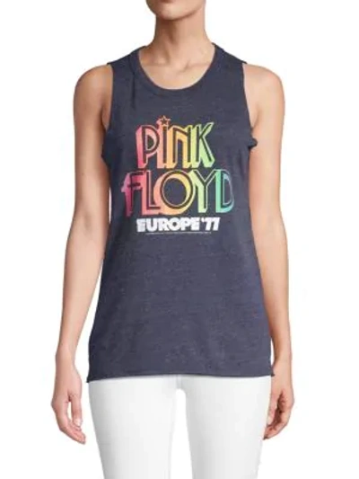 Shop Chaser Pink Floyd Graphic Muscle Tank Top In Avalon