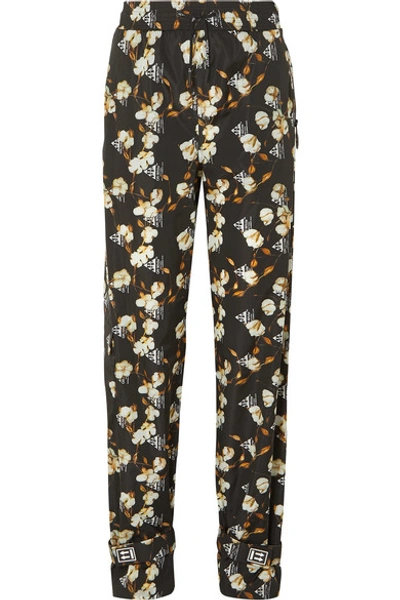 Shop Off-white Printed Shell Track Pants In Black