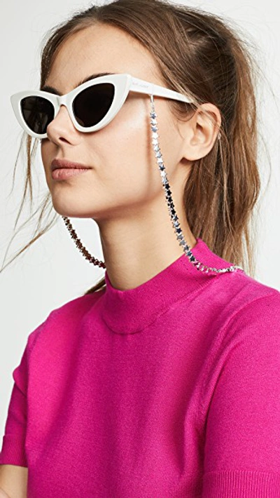 Shop Tuleste Mini Star Eyewear Chain In Silver