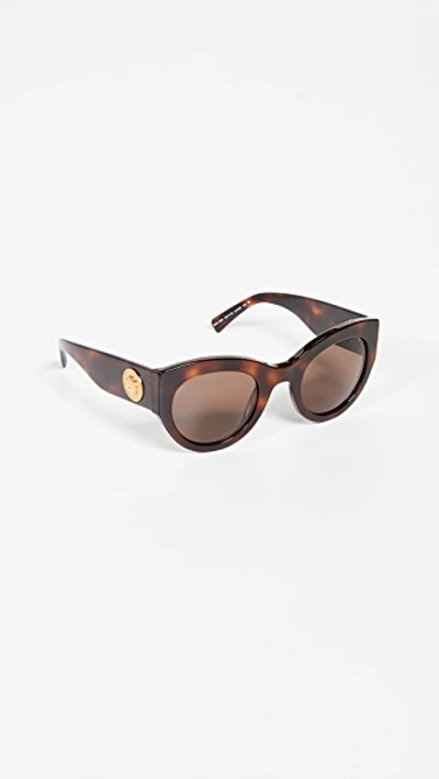 Shop Versace Ve4353 Rock Icons Tribute Sunglasses In Light Havana