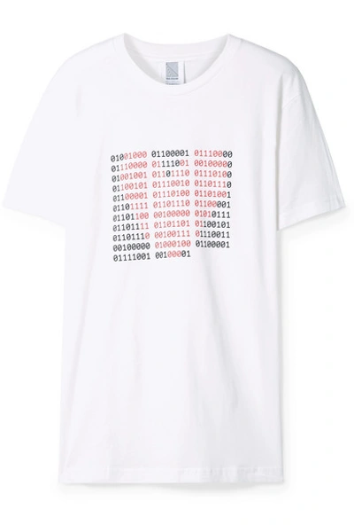 Shop Rosie Assoulin International Women's Day Printed Cotton-jersey T-shirt