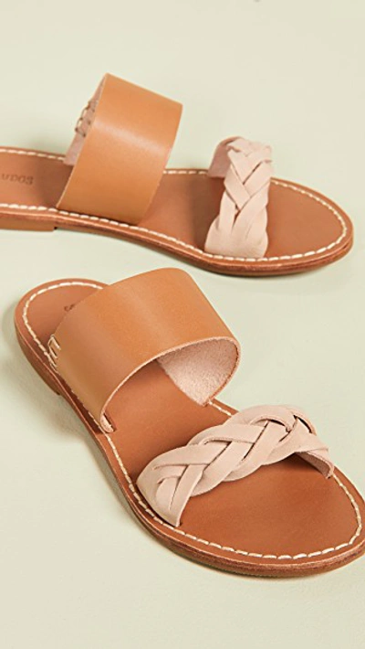 Shop Soludos Braided Slide Sandals In Acorn Brown