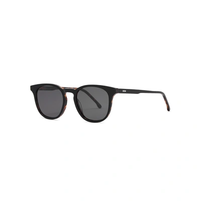 Shop Komono Beaumont Black Wayfarer-style Sunglasses