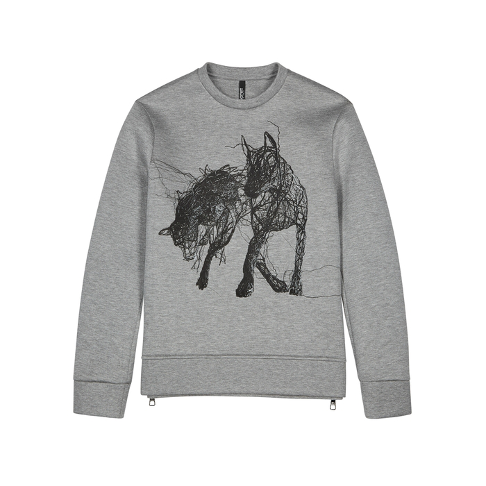 Neil Barrett Grey Jersey Sweatshirt | ModeSens