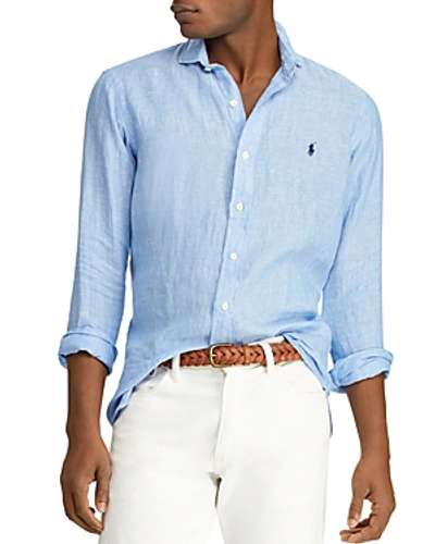 Polo Ralph Lauren Classic Fit Linen Shirt In Blue | ModeSens