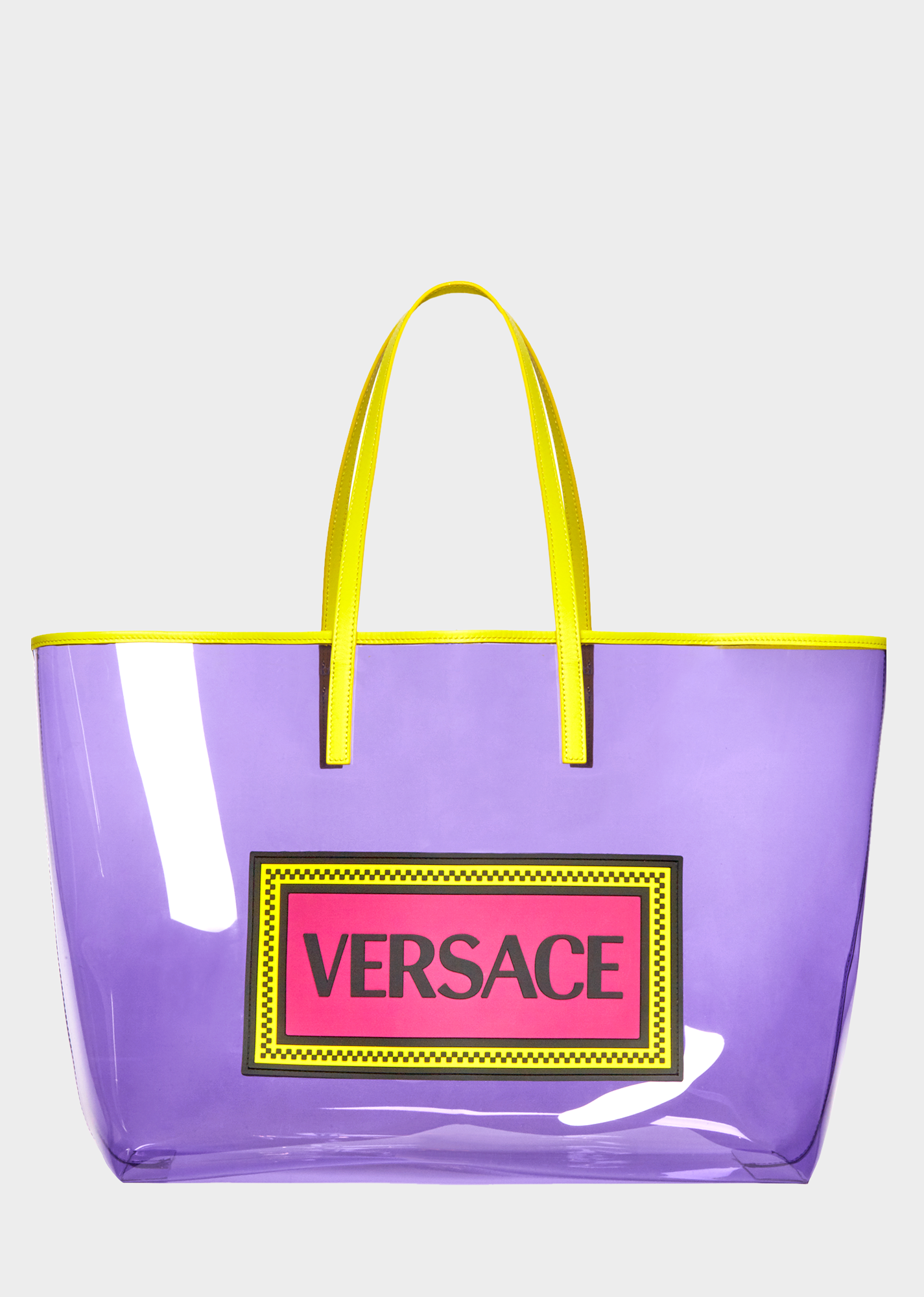 versace transparent bag