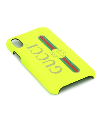 Gucci Fluorescent Yellow iPhone x Case
