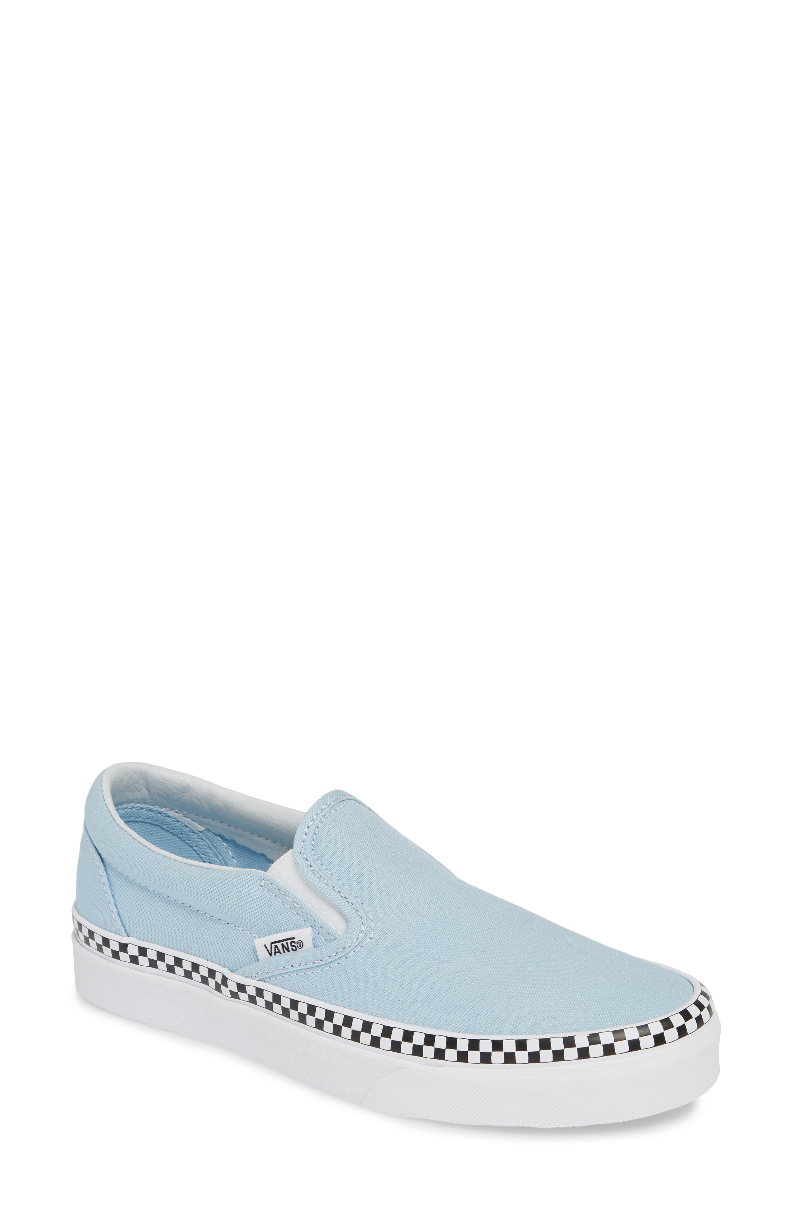 cool blue slip on vans