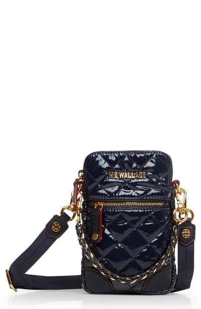 Shop Mz Wallace Micro Crosby Bag In Dawn Lacquer