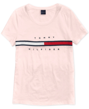 tommy hilfiger pink blouse