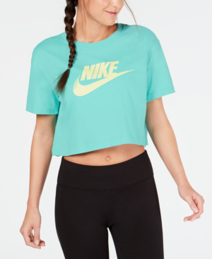 nike crop top twist