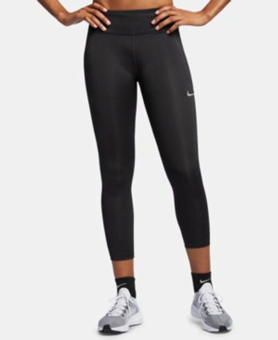Shop Nike Women's Fast Cropped Leggings In Black