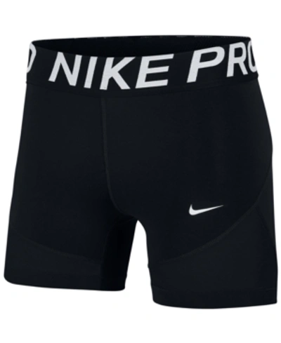 Shop Nike Women's Pro 5" Shorts In Black