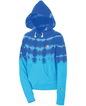 champion reverse weave active blue hoodie