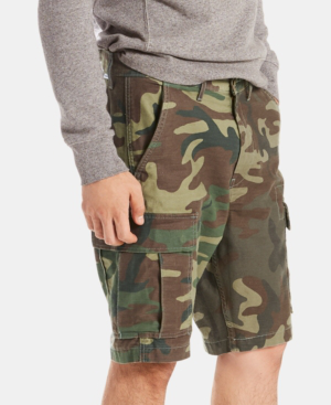 levi's mens camo cargo shorts