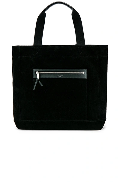Shop Saint Laurent City Shopping Bag In Black
